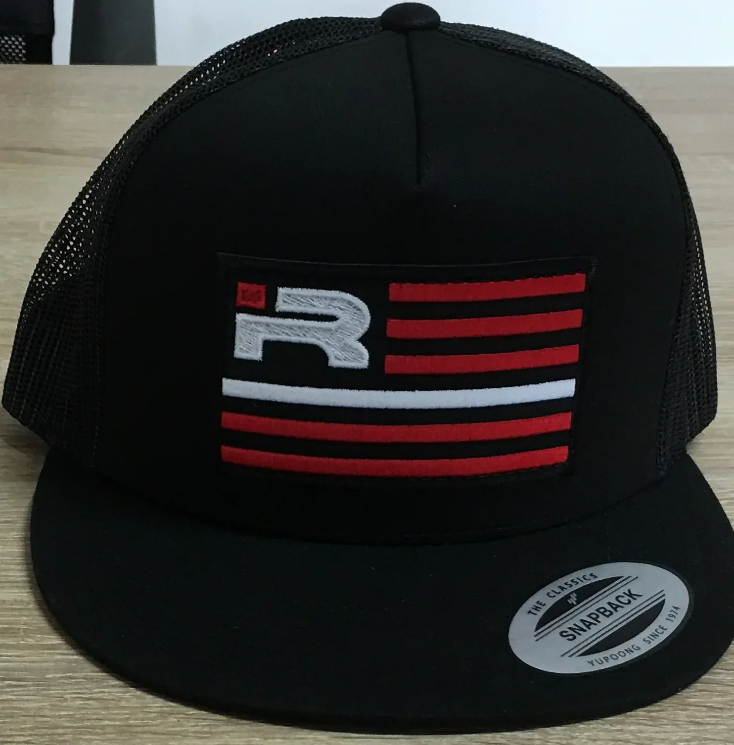 Iron Rebel IR logo Flexfit Blue & Red & Black - Image 3