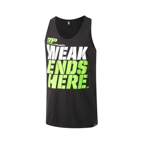Musclepharm Sportswear Graphic Vest Live, Black-Witte