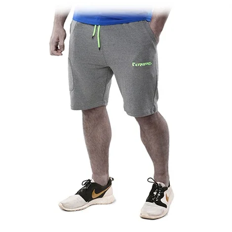RIPT - Mens Slimfit Tech Line Shorts - Grey Marl